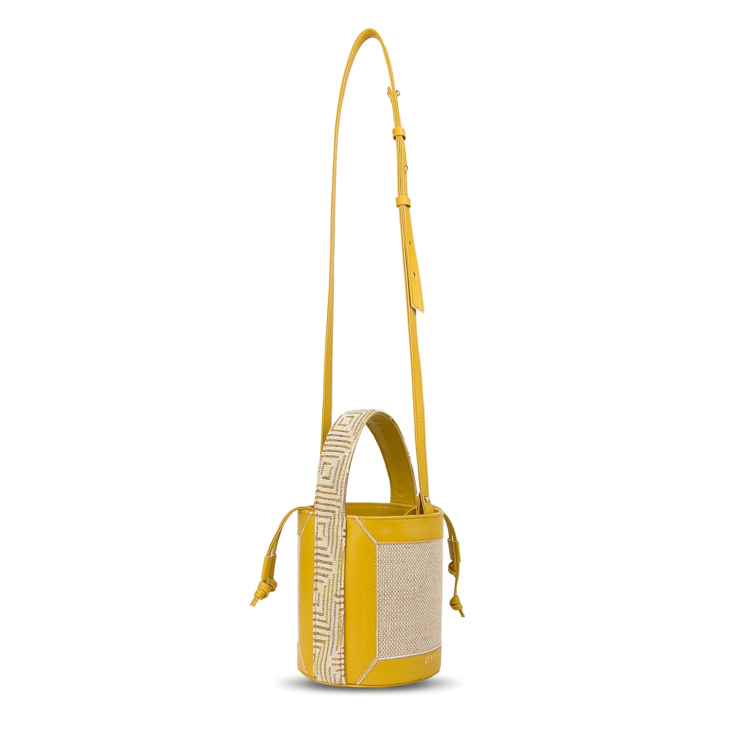 Lena Bucket Bag Mustard-Cream