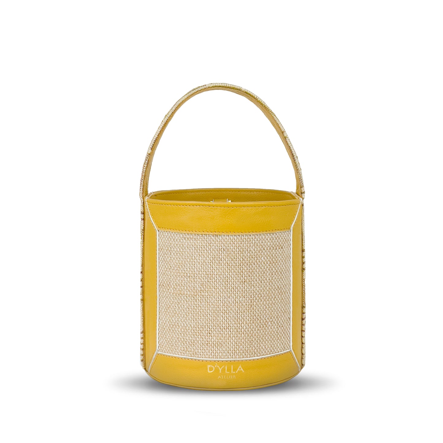 Lena Bucket Bag Mustard-Cream