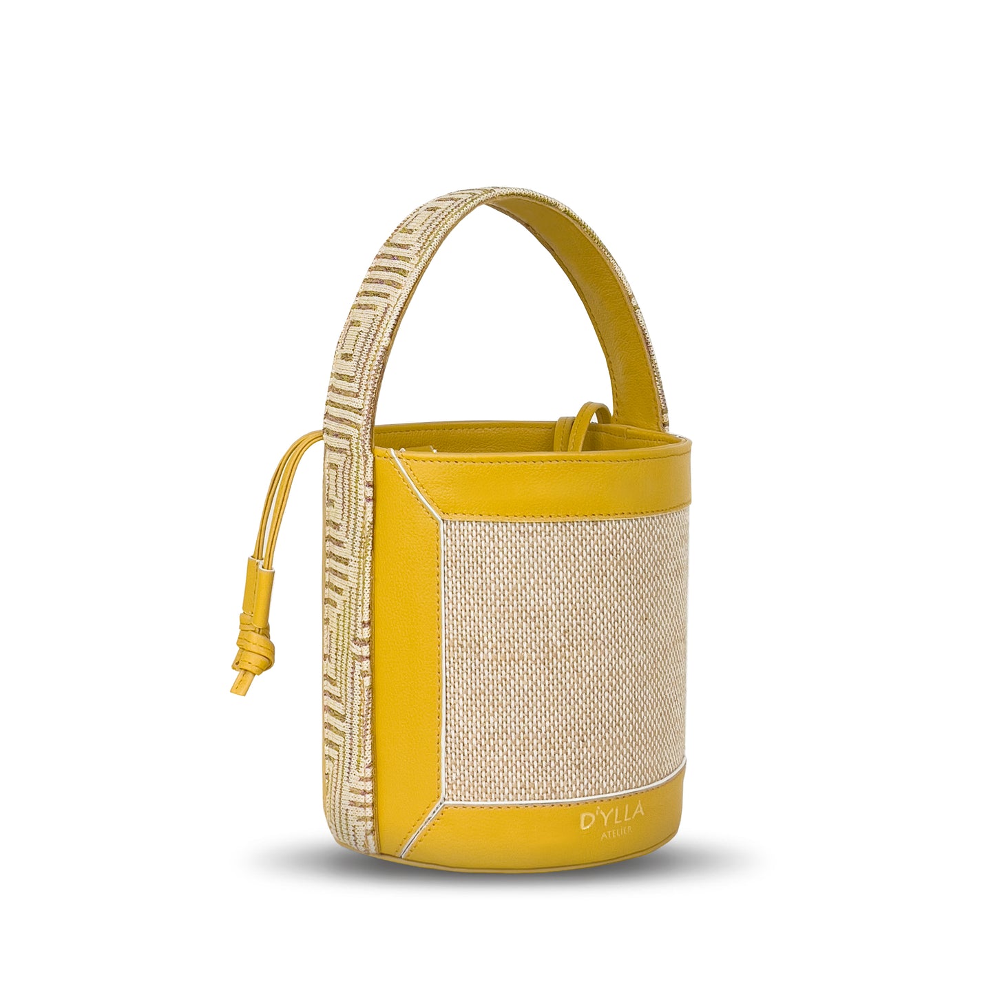 Lena Bucket Bag Mustard-Cream