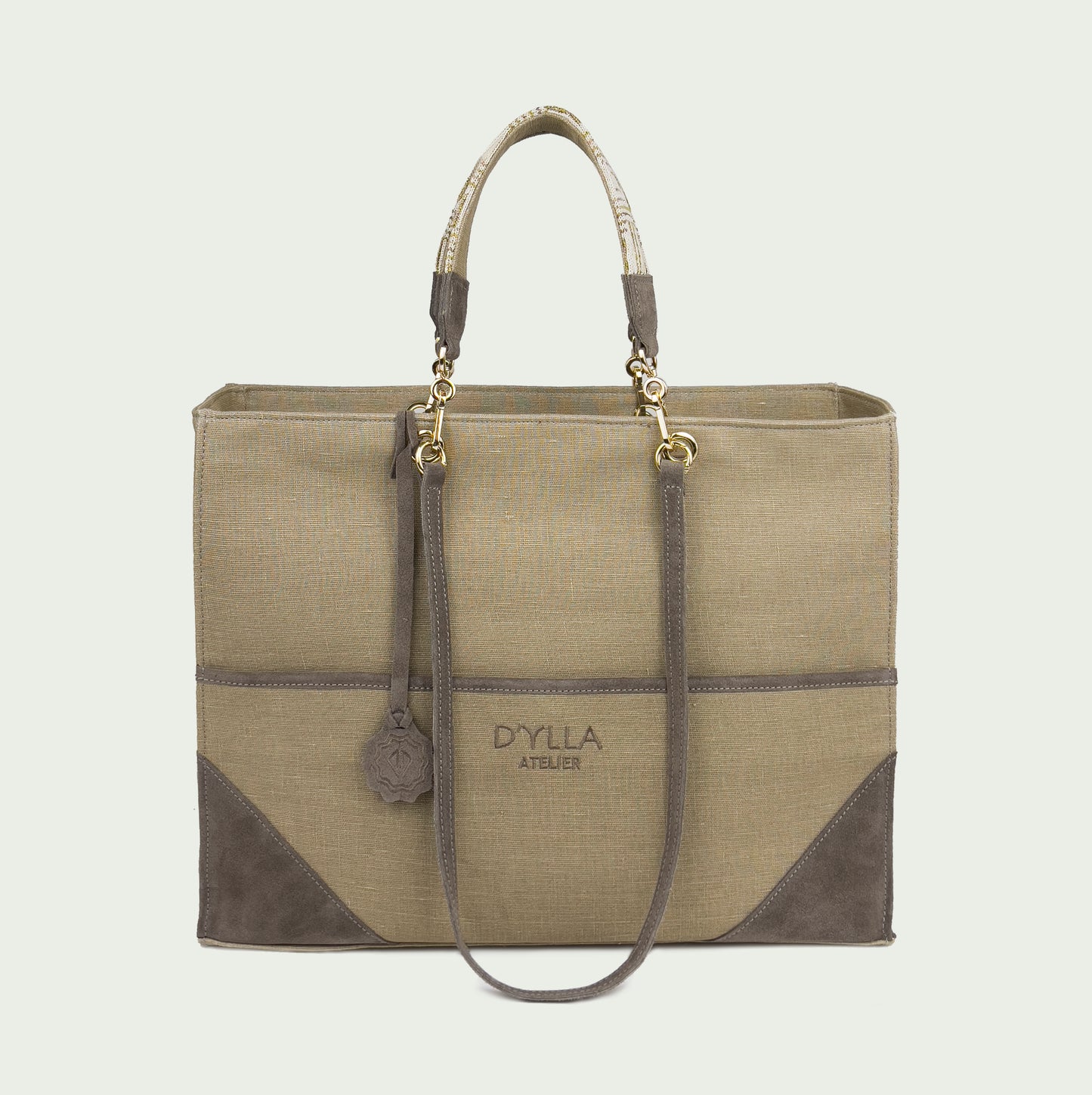 Valeria Tote Bag Jute Brown