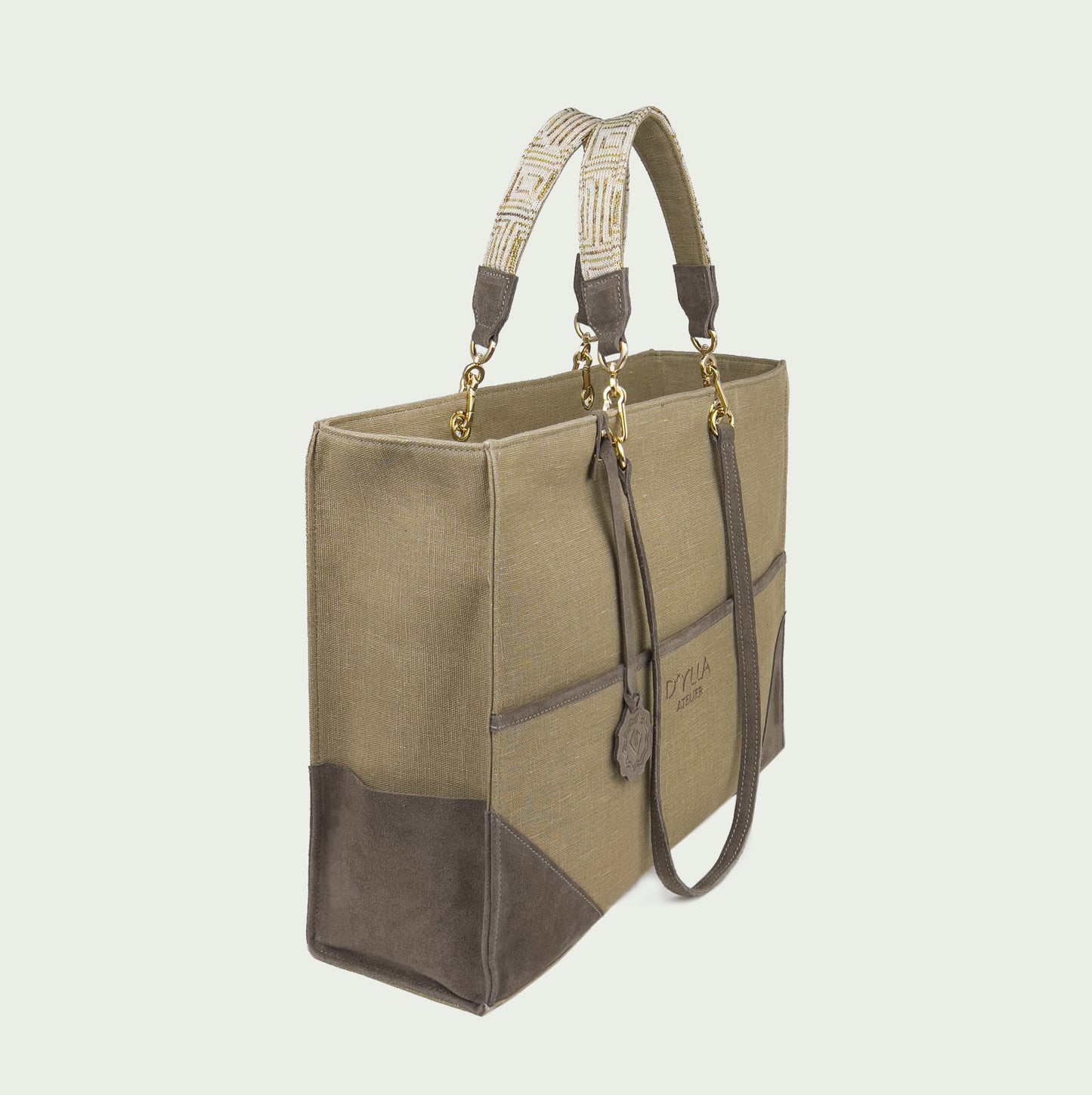 Valeria Tote Bag Jute Brown